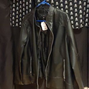 Giacca faux leather jacket plus size 3x